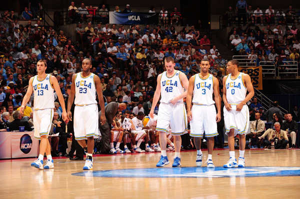 2008 NCAA West Regional Playoffs (James Keefe, Luc Richard Mbah a Moute, Kevin Love, Josh Shipp, and Russell Westbrook)